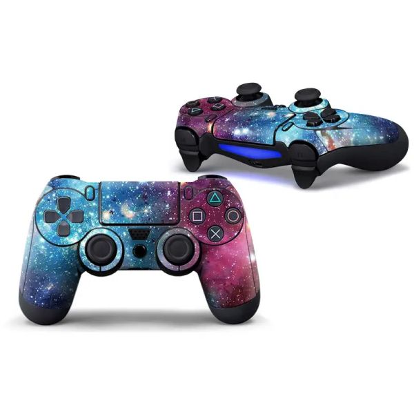 Joysticks Starry Sky Vinyl Protective Cover Decal pour PS4 Controller Skin Sticker pour PS4 Wireless Controller GamePad
