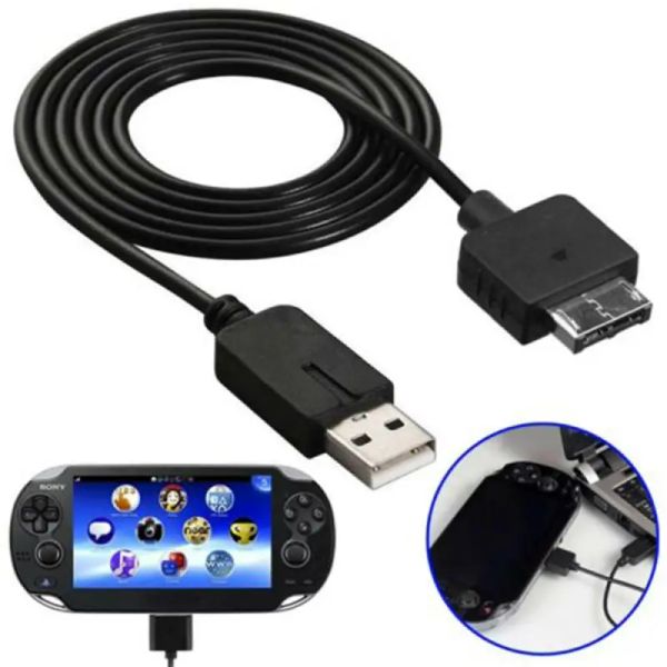 Joysticks Câble de charge USB pour Sony PlayStation PSV1000 PS Vita avec FUNION DE TRANSFERT DE DONNÉ