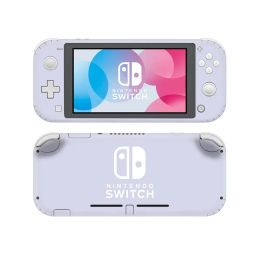 Joysticks en vinyle écran peau pure couleur violette protector autocollants pour nintendo switch lite ns console nintend switch lite skins