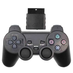 Joysticks Draadloze Gamepad voor Sony PS2 Controller voor Playstation 2 Console Joystick Dubbele Trillingen Schok Joypad USB PC Game Controle H22