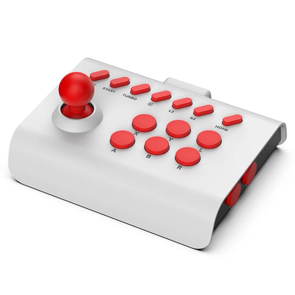 Joysticks Contrôleur de manette sans fil jeu de combat d'arcade bâton de combat Bluetooth/usb manette de jeu pour Ps3/ps4//switch/pc/android Tv