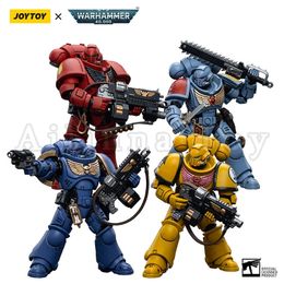 Joytoy 1/18 Action Figure 4PCS / SET 40K Intercesseurs Set Anime Military Model 240430