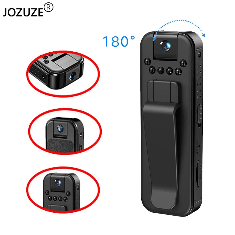 Jozuze MD13 HD 1080p Mini Camera Portable Liten Digital Video Recorder Police Body Cam Infrared Night Vision Miniature Camcorder