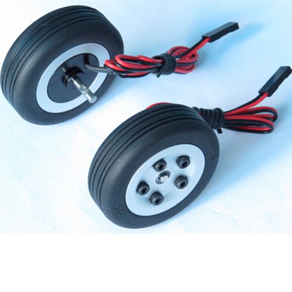 JP Electric Frein Freew Wheel Set Controller 45-95mm avec 2 roues et contrôleur pour le modèle d'atterrissage d'aéronef à voilure fixe RC GEA