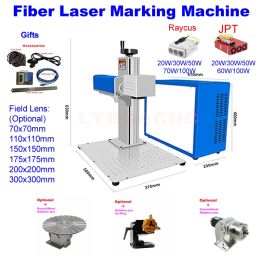 JPT M7 MOPA Fiber Láser Máquina de marca Raycus Metal Jewelry Gold Cutting Gagraver 100W 60W 50W 30W 20W