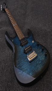 JPX Ernie Ball Music Man John Petrucci Black Blue Blue Maple Top Guitar Guitare double verrouillage Double Tremolo Bridge Locking Tiners3819921