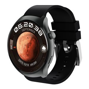 JS Watch 4 Nieuwe ronde smartwatch 1,52 inch HD Amoled-scherm 3 bandjes Draadloos opladen NFC-betaling Luxe Relogio smartwatch