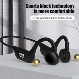 JS7 Auriculares Conducción ósea Auriculares inalámbricos con Bluetooth Pantalla LED Auriculares Gancho para la oreja Air Pro Fone Auriculares Bluetooth