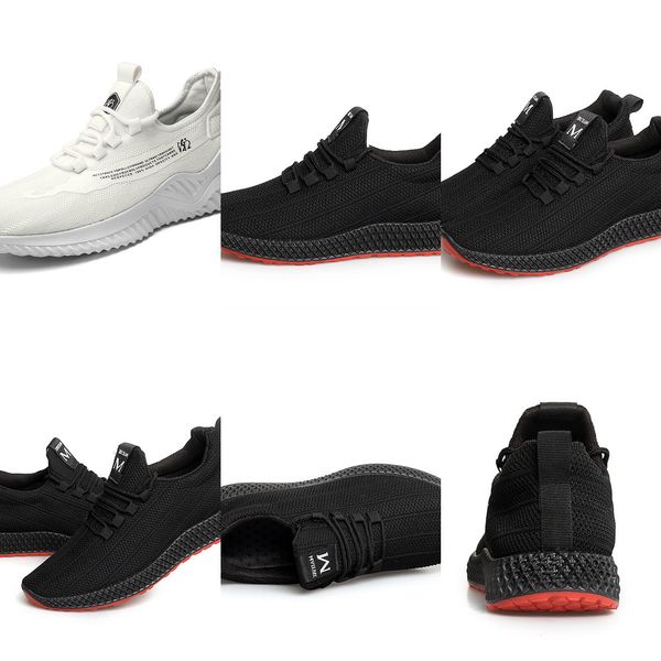 JBP Hombres cómodos zapatos casuales para correr transpirables sólidos Negro gris profundo Beige mujer Accesorios buena calidad Deporte verano Moda zapato para caminar 24