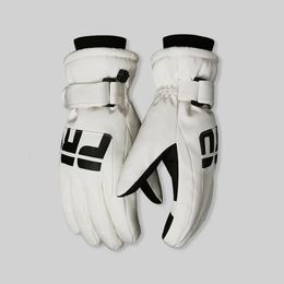 JSJM gants de Ski hommes femmes chaud Sports de plein air résistant au froid gants imperméables Snowboard gants Ultra-épais unisexe 240109