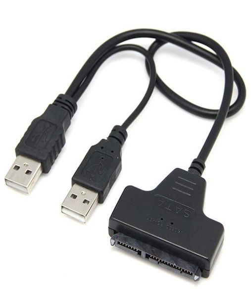 Judixy USB20 SATA 722Pin a USB20 Cable adaptador Fr 25 HDD unidad de disco duro portátil sata cable para disco duro conector sata a usb5328810