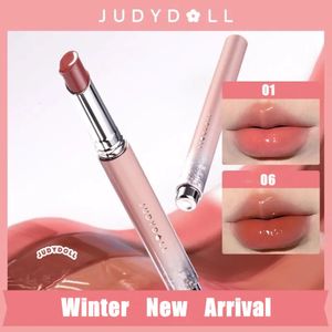 Judydoll Solid Lipgloss Lip Stain Water Light Shimmer Lipstick Lippenbalsem Lip Glazuur Hydraterende Niet-kleverige Cup Mollige Lippen 240315