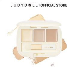 Judydoll ThreeColor Concealer Palet Vlekken vlekken Acne -littekens die tranen bedekken met vulling 240327