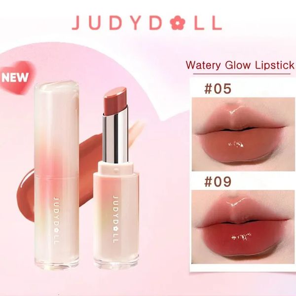 Judydoll Watery Glow Rouge à lèvres Miroir Baume à lèvres Hydratant Solide Brillant Verre Glaçure Teinte Maquillage Beauté 240311