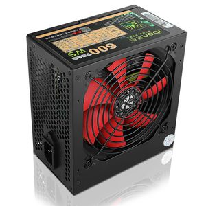 Juebei 600WS Alimentation de l'ordinateur de bureau, carte graphique Dual 6pin ESPORTS, Alimentation hôte silencieuse silencieuse 500 W