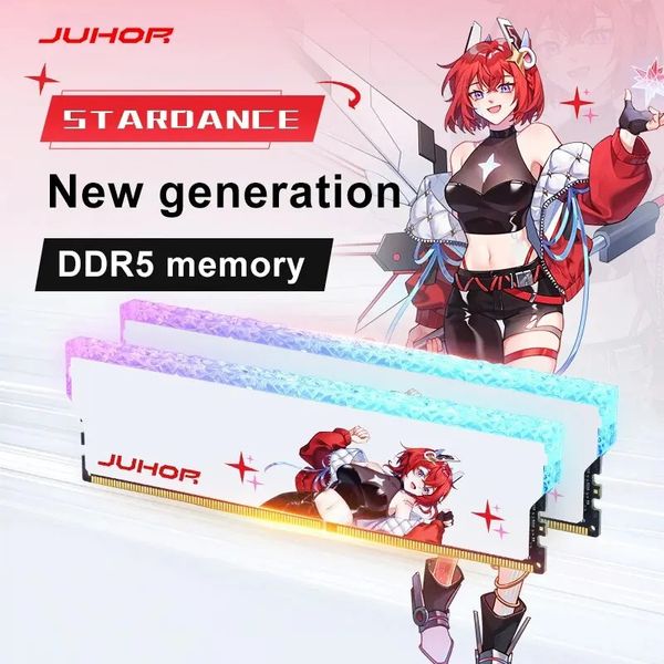 JUHOR DDR5 RGB mémoire 16GB 6400MHz 6800MHz Hynix A Die puce originale ordinateur de bureau Ram 240314