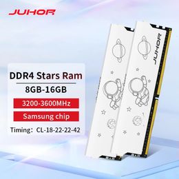 JUHOR Desktopgeheugen DDR4 8GB 16GB 3200MHz 3600MHz 16GBX2 8GBX2 Dimm Memoria Rams 240314