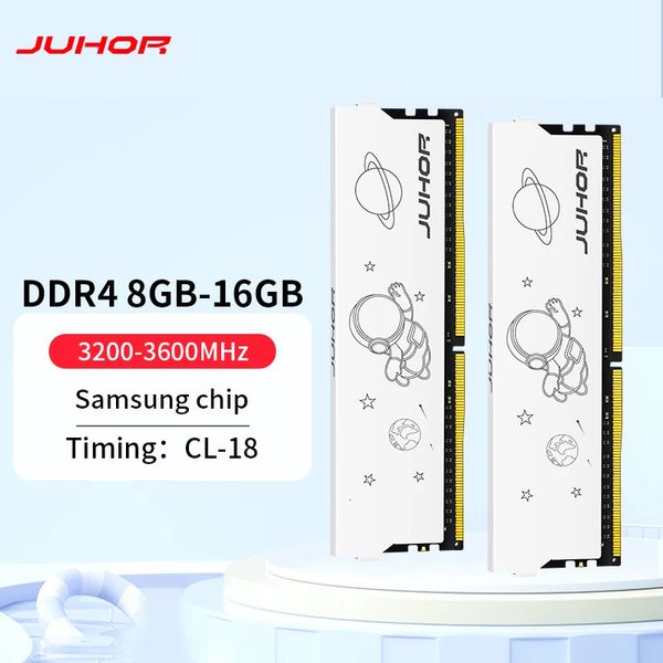 Juhor Desktop Memory DDR4 8 Go 16 Go 3200MHz 3600 MHz 16gbx2 8gbx2 DIMM Memoria Rams 231221