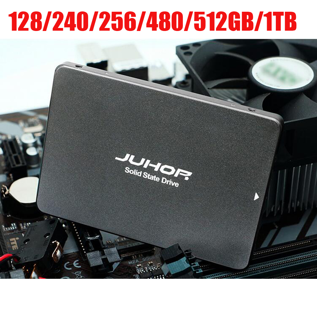 JUHOR OFFICAL SSD Sabit Disk Disk 256GB SATA3 Katı Hal Sürücüsü 128GB 240GB 480GB 512GB 1TB 2 inç Hızlı Masaüstü Sata 1.0 2.0 Dizüstü bilgisayar sunucusu PC için sabit sürücü