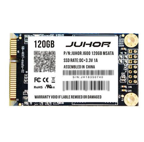 Juhor Oficial SSD MSATA Interfaz DISCO DISCO 64GB 128GB 256GB SATA3 DISCURA DE ESTADO SOLID