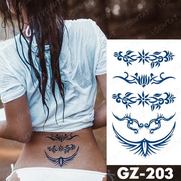 Tatuajes de tinta duraderos para jugo, arte corporal a prueba de agua, tatuaje temporal, pegatina para cintura, pecho, cara, tatuaje, mariposa, estrellas, tatuaje falso para mujer