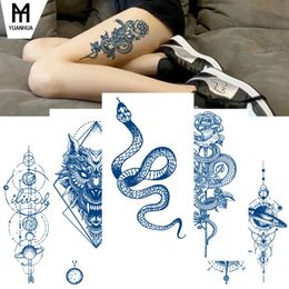 Tatuaje de jugo Actualización de calcomanías en línea Red dura 715 días Tattoos temporales Tattoos Tamaño 180 110 mm 240423