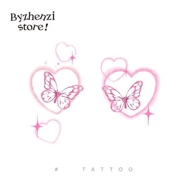 Jus De Tatouage Autocollants Dessin Animé Fée Papillon Japonais Fille Bras Clavicule Tatouage Autocollants Étanche Durable Tatouage Temporaire