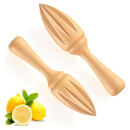 Juicer Fruit Beech Vegetable Manual Wooden Handheld Lemon Squeezer Orange Citrus Juice Extractor Reamer Kitchen Tools for Daily Home Bar