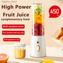 Juicers 10 Blade draagbare vruchtensap cup Fruitsap Cup Automatisch klein elektrisch sapmachine smoothie geplet glas in het glas hebben Y240418