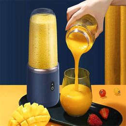 Juicers 2024 Nieuwe USB 400 ml Multifunctioneel Volledig automatische saphutbeker Oplaadbare sapblender draagbare mini -huishoudelijke juicer