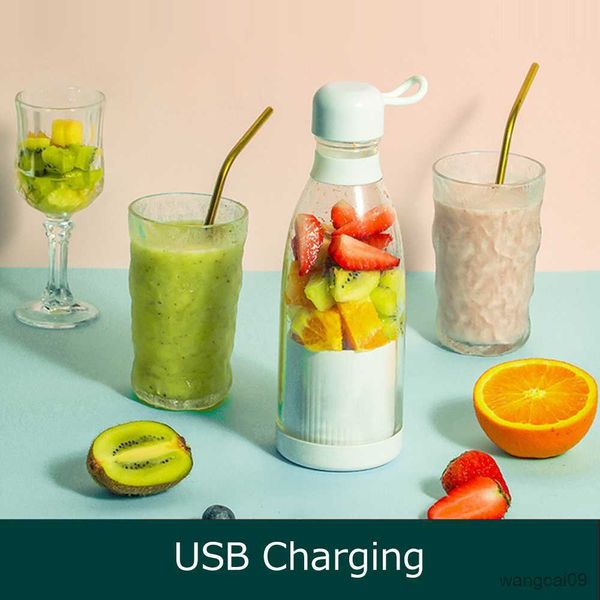 Exprimidores 300ml Licuadora portátil Exprimidores Taza Licuadora Carga USB Máquina exprimidora de jugo fresco Licuadora eléctrica R230606