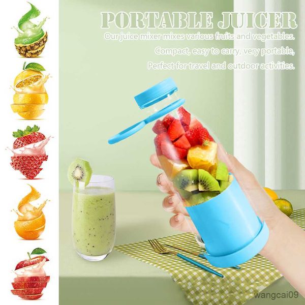 Centrifugeuses 380 / 420ml Juicer Cup Blender Juicer Bottle Mixer Électrique Sans Fil Charge Juicer Cup Blender Milkshake Juice Machine R230606