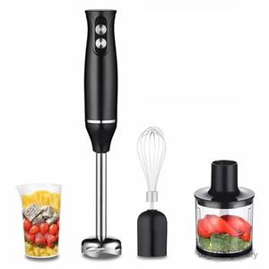 Sapers 4 in 1 elektrische stok Hand Blender 500W Handheld Mixer Roestvrij stalen mes Vegetable Vlees onderdompeling Eieren Glansen Juicer Set