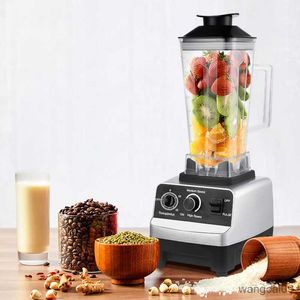 Juicers 4500W Blender Professional Fruit Food Processor Commercial Grade Timer Ice Blenders Ice Durable Blenders R230606