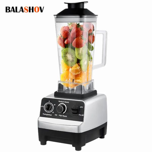 Juicers 4500W Blender Professional Mixer Heavy Juicer Juiceur High Power Fruit Food Prowear Commercial Grade Timer Smoothies Ice Smocers