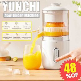 Juicers 45W Elektrische Juicer 1500mAh Opladen Automatische Mixer Fruitpers Draagbare Trillingen Glad Fruit Scheiding JuicerL2403