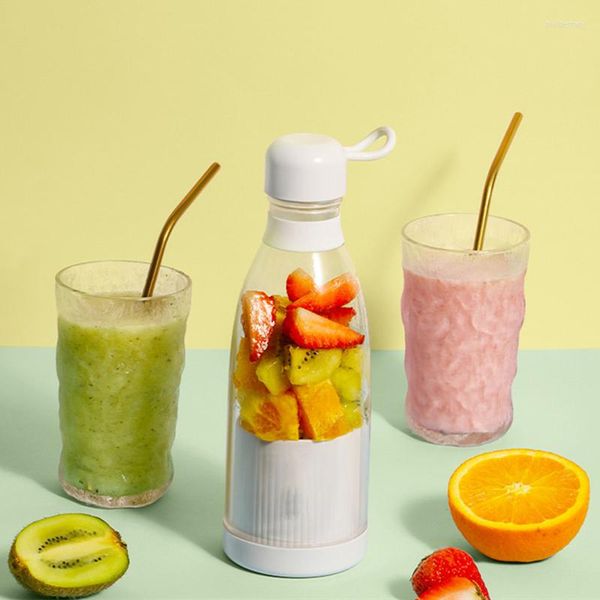 Exprimidores de 8 cuchillas, exprimidor portátil, taza de jugo de fruta, batidora eléctrica pequeña automática, procesador de alimentos CrushCup de hielo