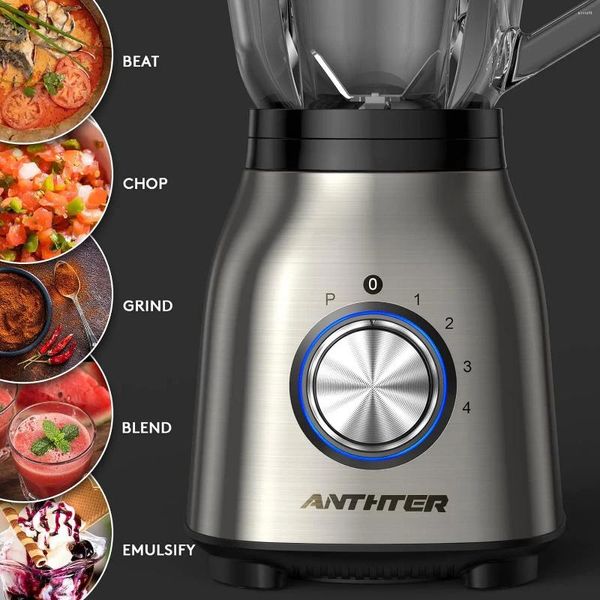 Juicers Anthter Professional plus mélangeurs pour cuisine 950W Motor Blender avec un bocal de comptoir en acier inoxydable de la purée idéale