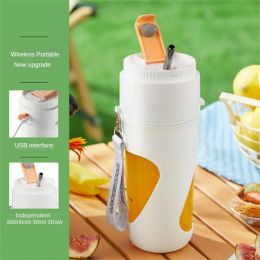 Juicers Blade Juiceer Cups 400 ml Gandoard Lanyard Nettoyage automatique Paramètres de protection séparés Outils de cuisine de paille indépendantes