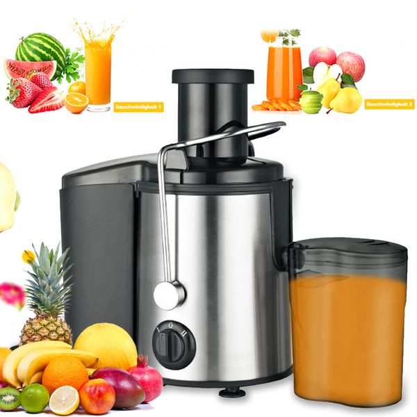 Centrifugeuses Blenders Blender électrique Mixer 800W Centrifuge Juicer Machine Extractor Orange Squeezer Anti-Drip 2 Speed Réglable 230726