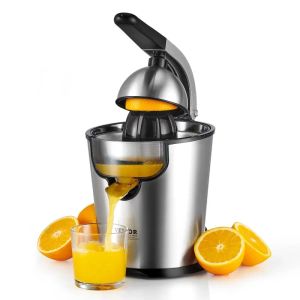 Juiceurs agrumes électriques, 300 W, fabricant de jus d'orange en acier inoxydable avec poignée à poignée douce, presse-agrumes portable à gré