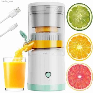 Juicers Machine de jus électrique USB Charge d'agrumes citron orange Juice Squeezer Juice Bouxer Automatic Fresh Spouezing Mixer Y240418