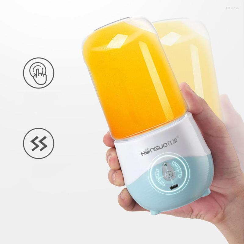과 Juicers 전기 주스 블렌더 USB 충전식 컵 가정용 미니 휴대용 과일 스무디 무선 프레스
