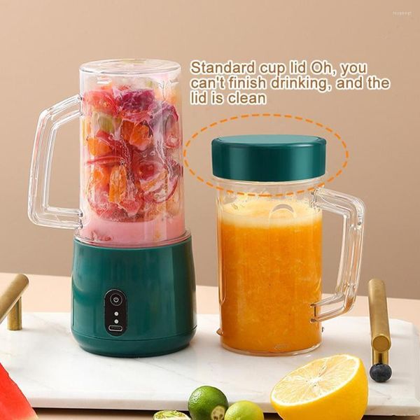 Centrifugeuses poignée électrique presse-agrumes Portable Smoothie mélangeur USB Rechargeable robot culinaire mélangeur de fruits Machine Mini tasse