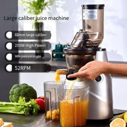 Juicers Juicer -machine, langzaam kauwen van sapmakelaar met 3,2 inch grote voergoot, koude perssaps voor fruit met een hoge voedingsstoffen groenten