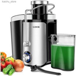 Juiceurs Juiceur avec 1000 W MOTOR ULTRA LIEU 3 ENREGISTREMENT ARROUGH JuiCer Fruit entiers et Juicer à légumes Y240418