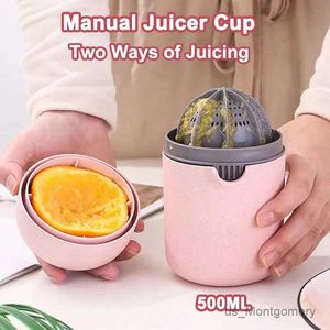 Juicers Manual Juicer Citrus Orange Lemon Mini Juice tasse rotation main Rotation de la main Juicer Fruit portable Squeeur Juicing Machine Kitchen Tool