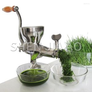 Juicers Manual Wheat Grass Seedling Juicer Juice-Argided Vegetable Juice Machine 304 ACIER INOXDUBLE