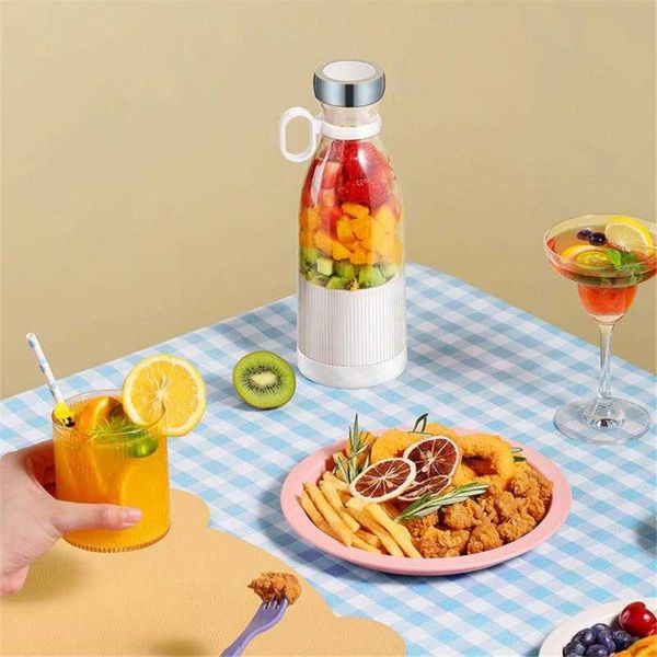 Centrifugeuses Multifonctionnel Mélangeur De Fruits Mini Smoothies Mélangeur Portable 350 ml Mélangeurs De Fruits Cuisine Boire Outil Gadgets De Cuisine Petit P230407