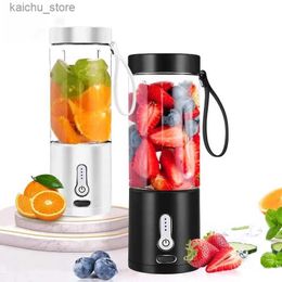 Juicers New 530 ml Juice Maker Smoothie Portable Smoothie Mélangeur USB Machine de transformation des aliments mélangeur de fruits Mini Juice Mixer Y240418